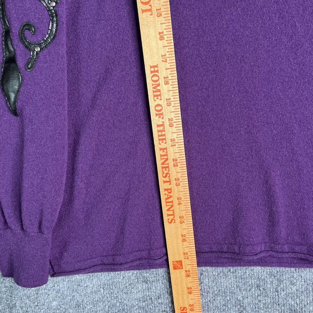 Vintage Ed Hardy Christian Audigier Top Women XL Wool Cashmere Love‎ Kills Slow - Picture 4 of 7